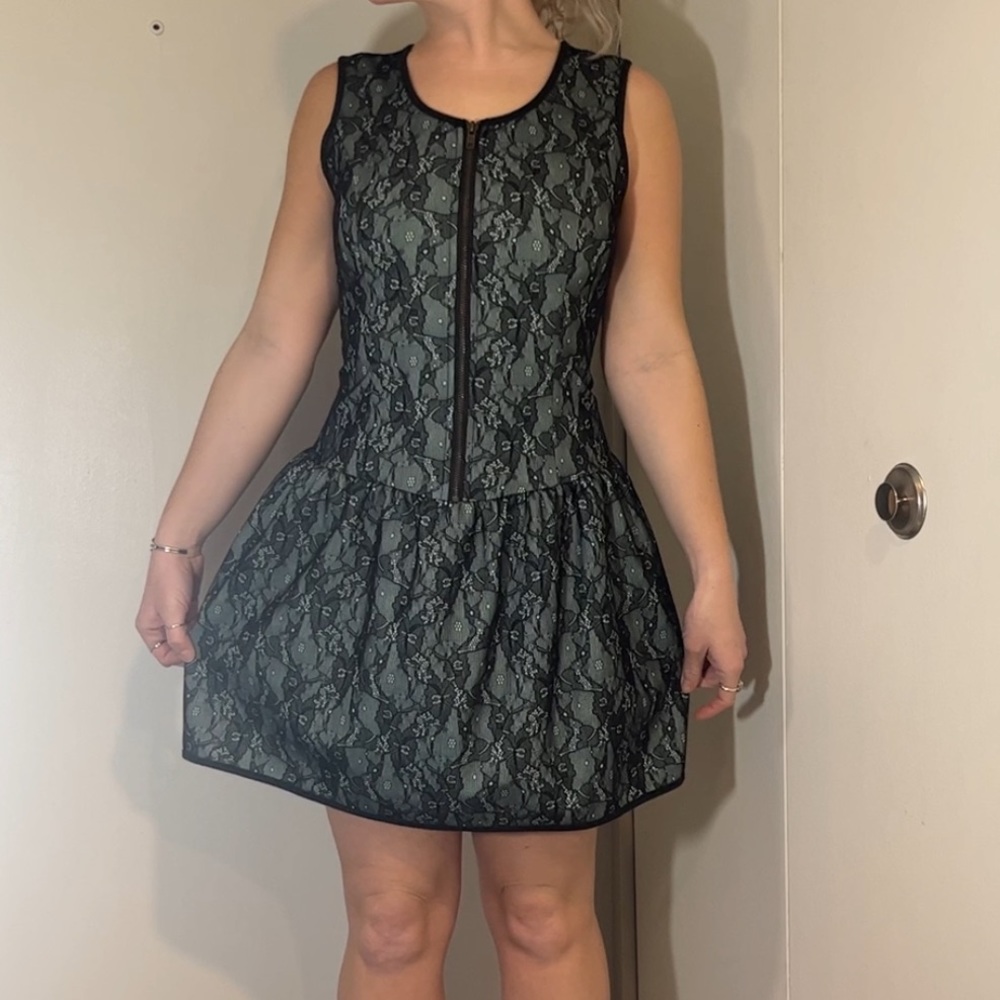 Miami lace fit & flare mini dress